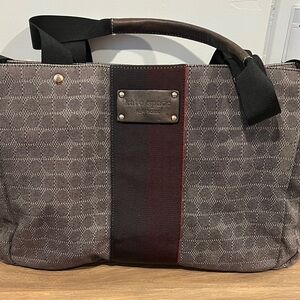 Kate Spade brown black red accent handbag